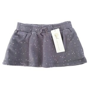 Peek Toddler Girls Cotton Star Print Skirt Purple Gray Size 2T